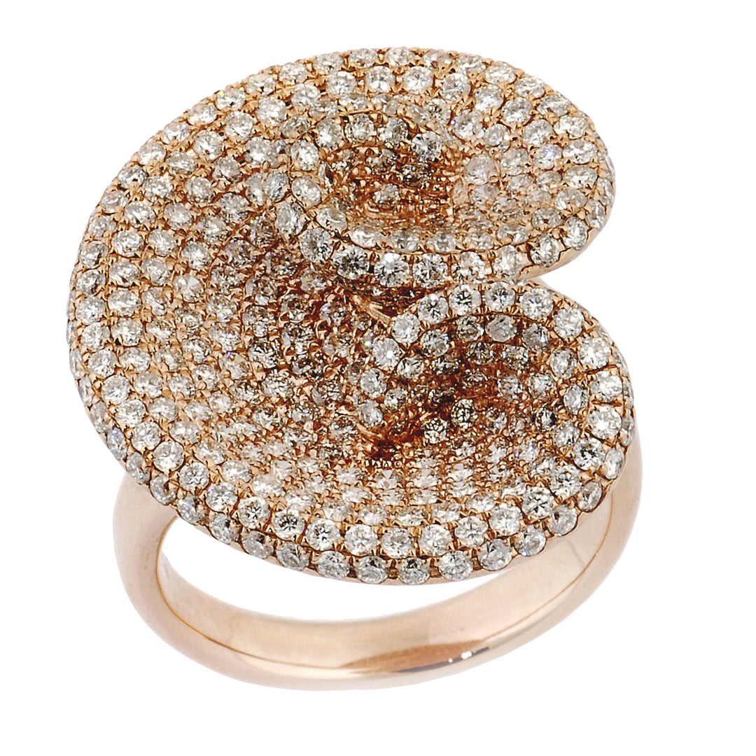 Golay roségouden fantasie pave ring met diamanten ARTR8580R-10250000034