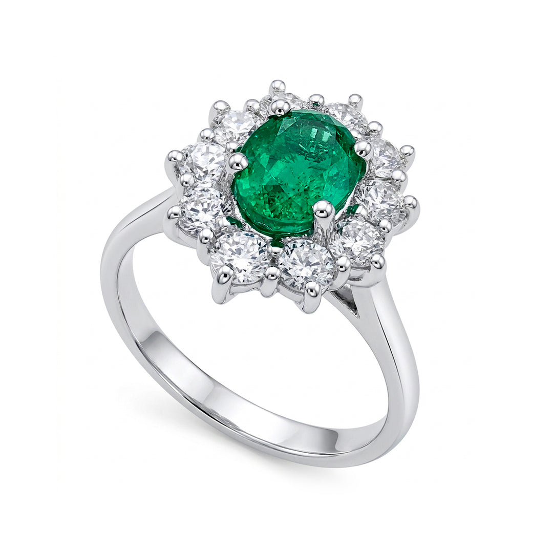 Golay ovale smaragd ring 8x6 contour 10 diamanten ACLC102DISM68EC-26146110074
