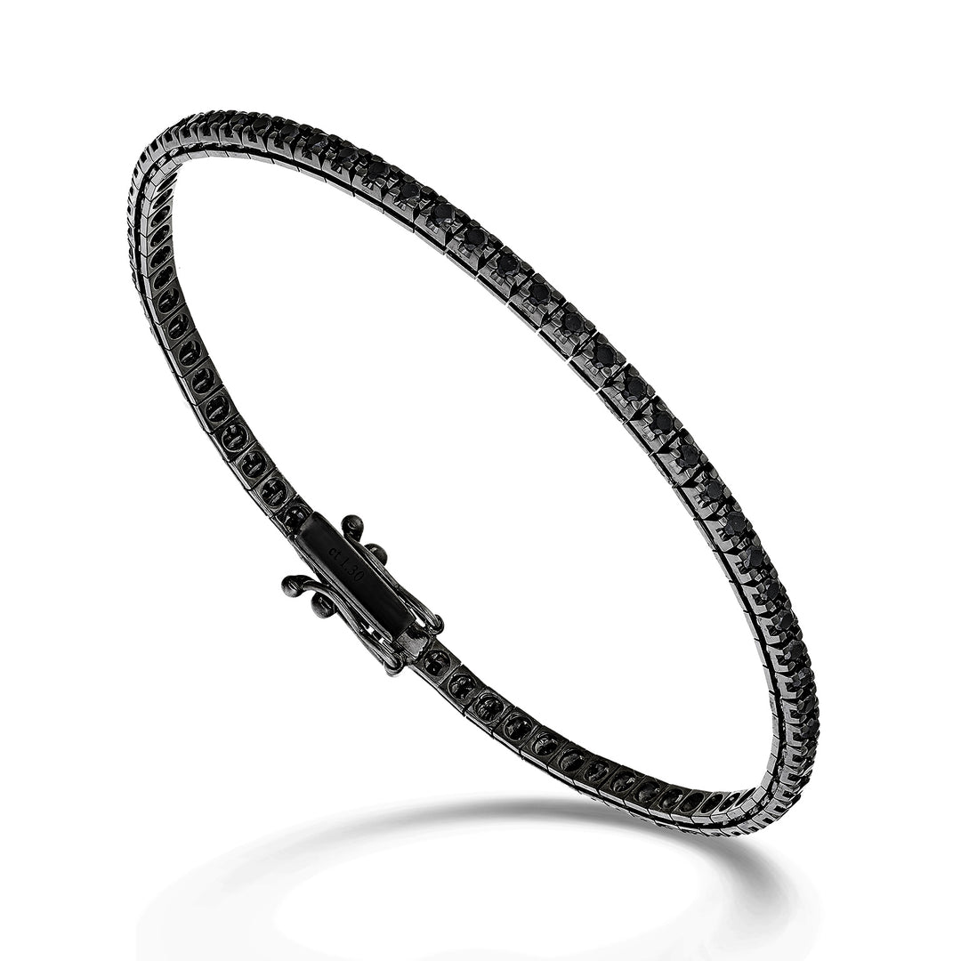 World Diamond Group Tennisarmband d. schwarze Pyramide ct2,60 19cm BTQ069BK200-190-26085110160