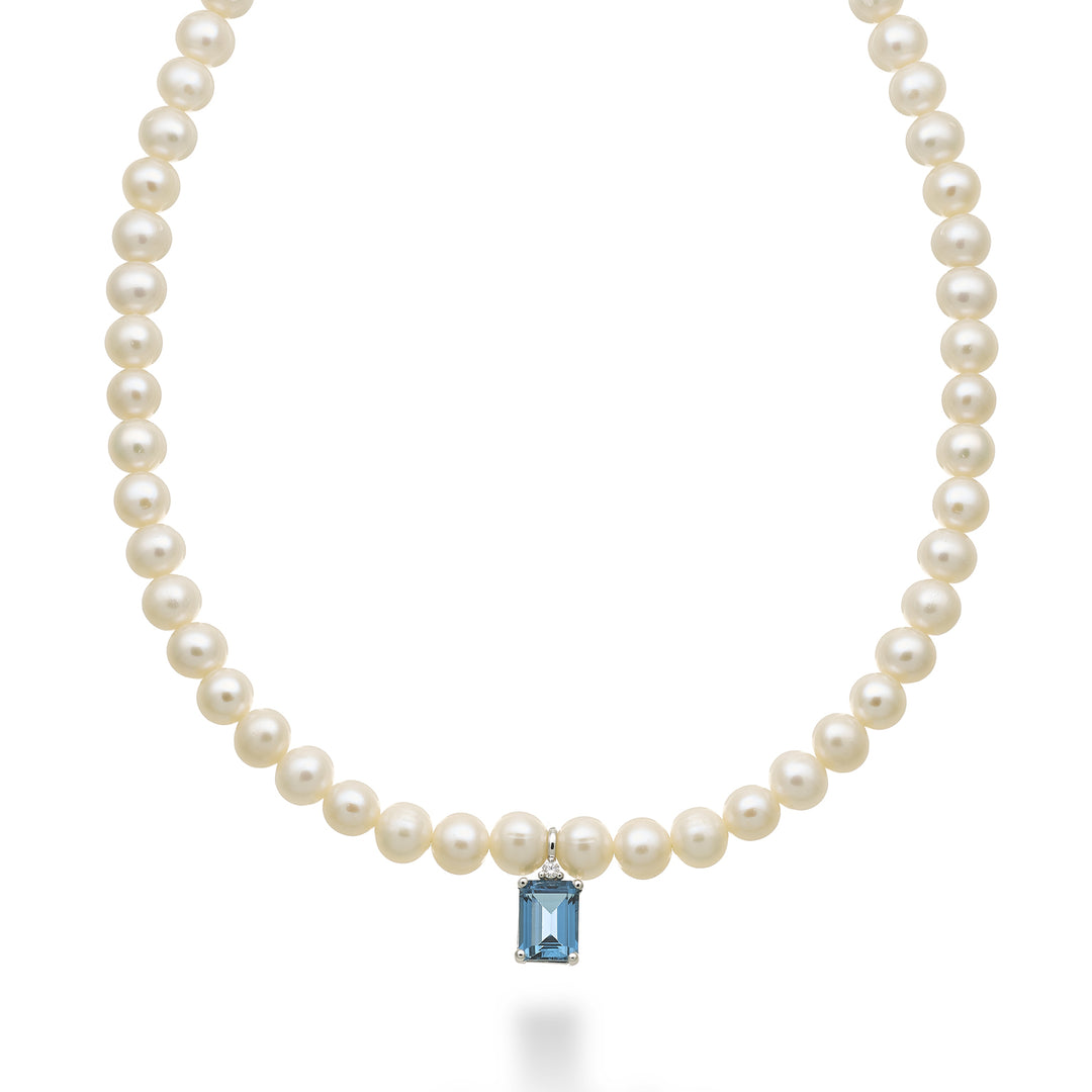 Mikiko cl 18k fw 5,5/6 London Blue Topaz Okt. 6x8 ct.2,65 Durchm. 0,02 ct Federring MC1575O4TPBL55