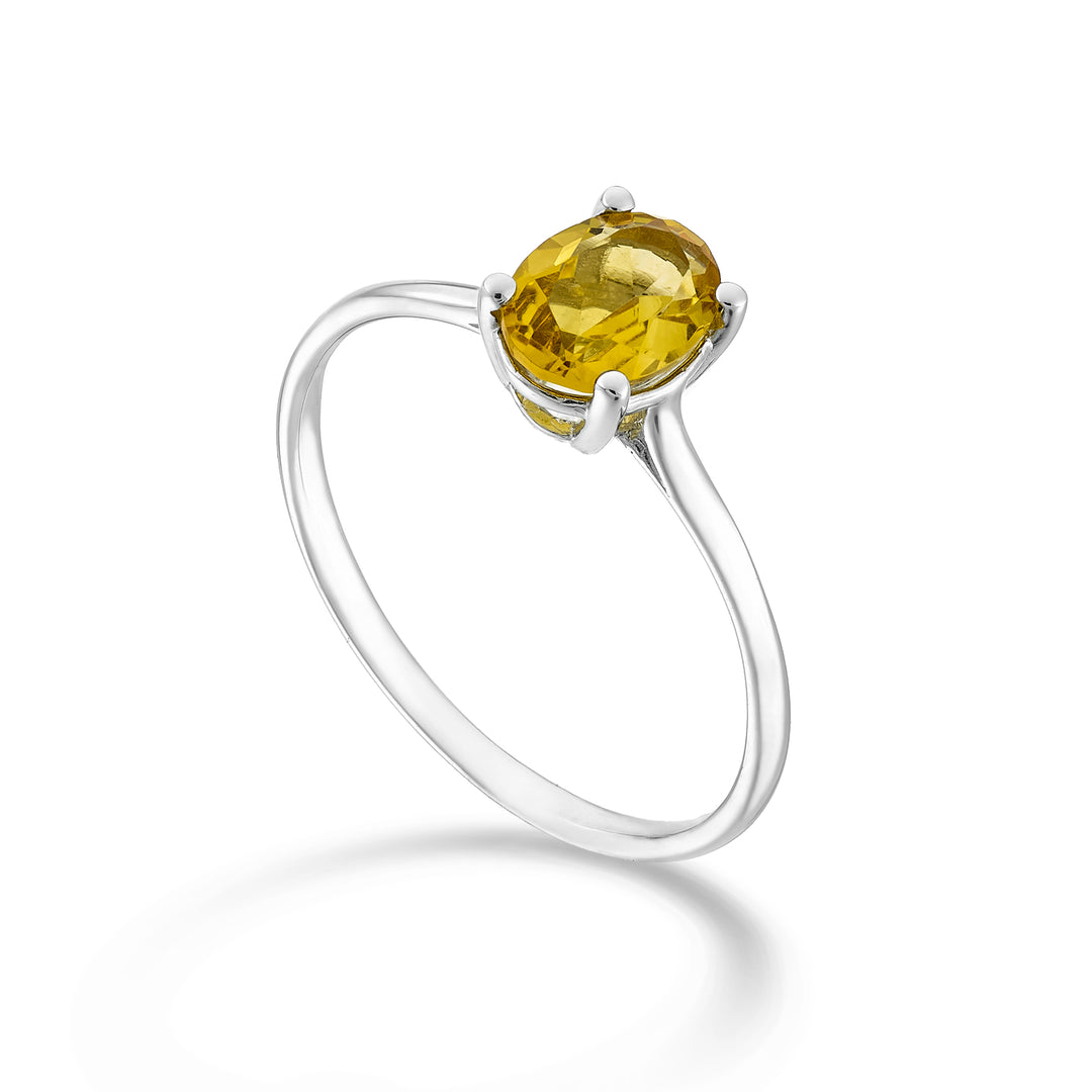 Nihama ein 18k ovaler Citrin 7x5 ct.0,60 NA5171O4CITR