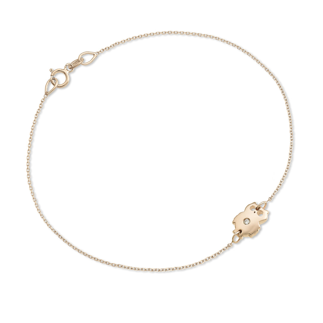 Mikiko br 18k Eule 0,01 ct Roségold MB5044O3BR001