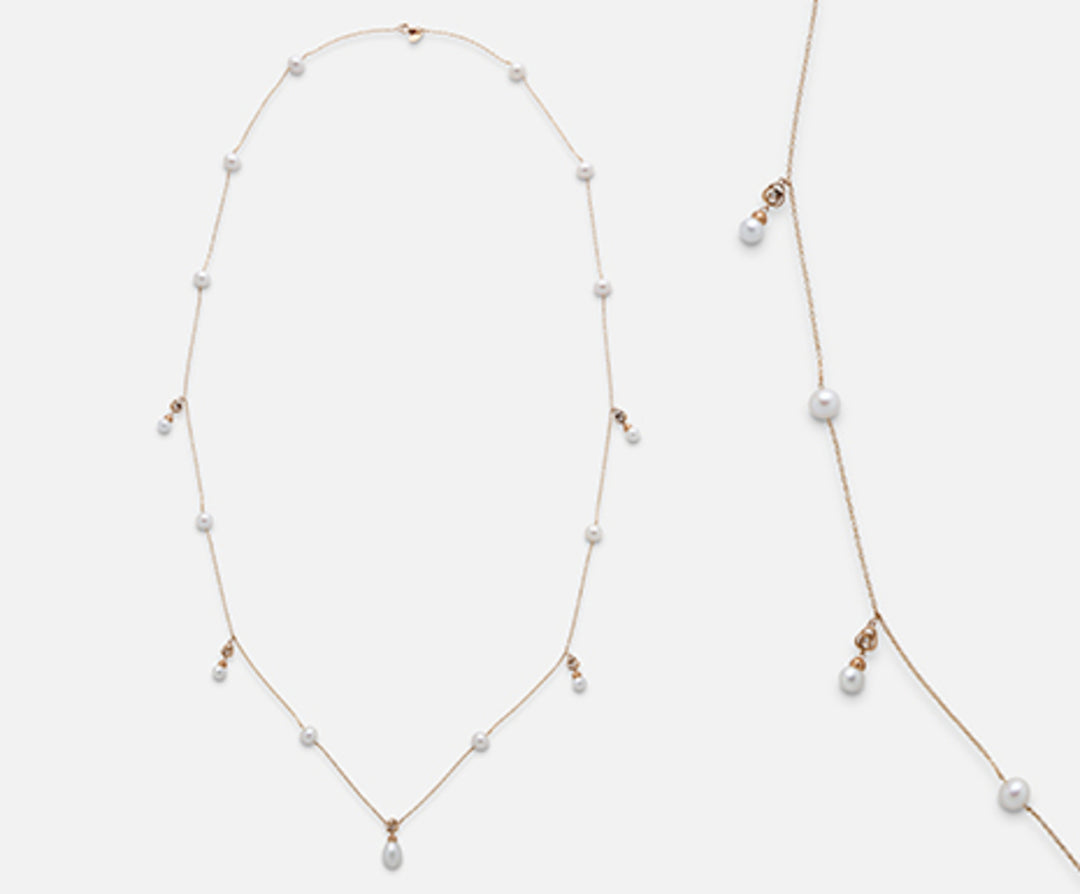 Nihama cl 18k fw 5,5/6 7/7,5 druppel 7,5/8 ct.0,03 ND1040O3F9BI999