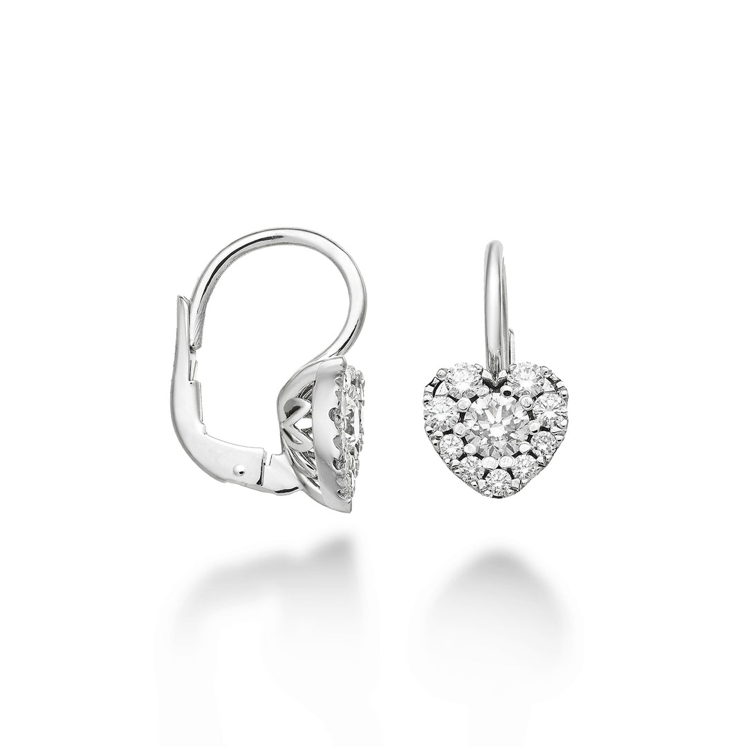 Golay multi-stone oorbellen midden hart ct. 0,05 monach OCM001DI05M-23074110010
