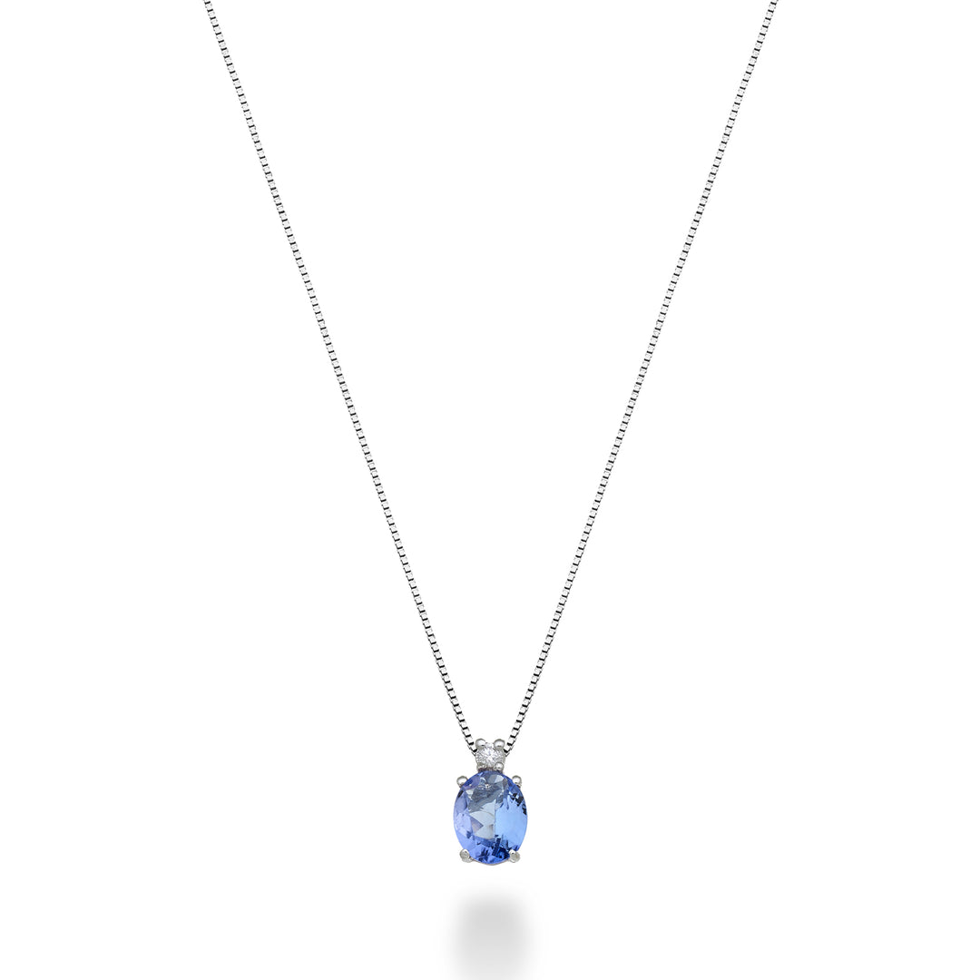 Mikiko cl 9k Tansanit n. oval 4x3 ct.0,14 Durchm. ct.0,01 MD5180R4TZN
