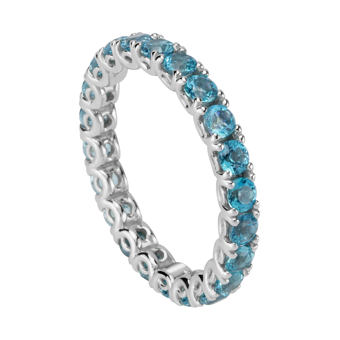 Golay blue ice topaz gyrodito ring AET018190TIB