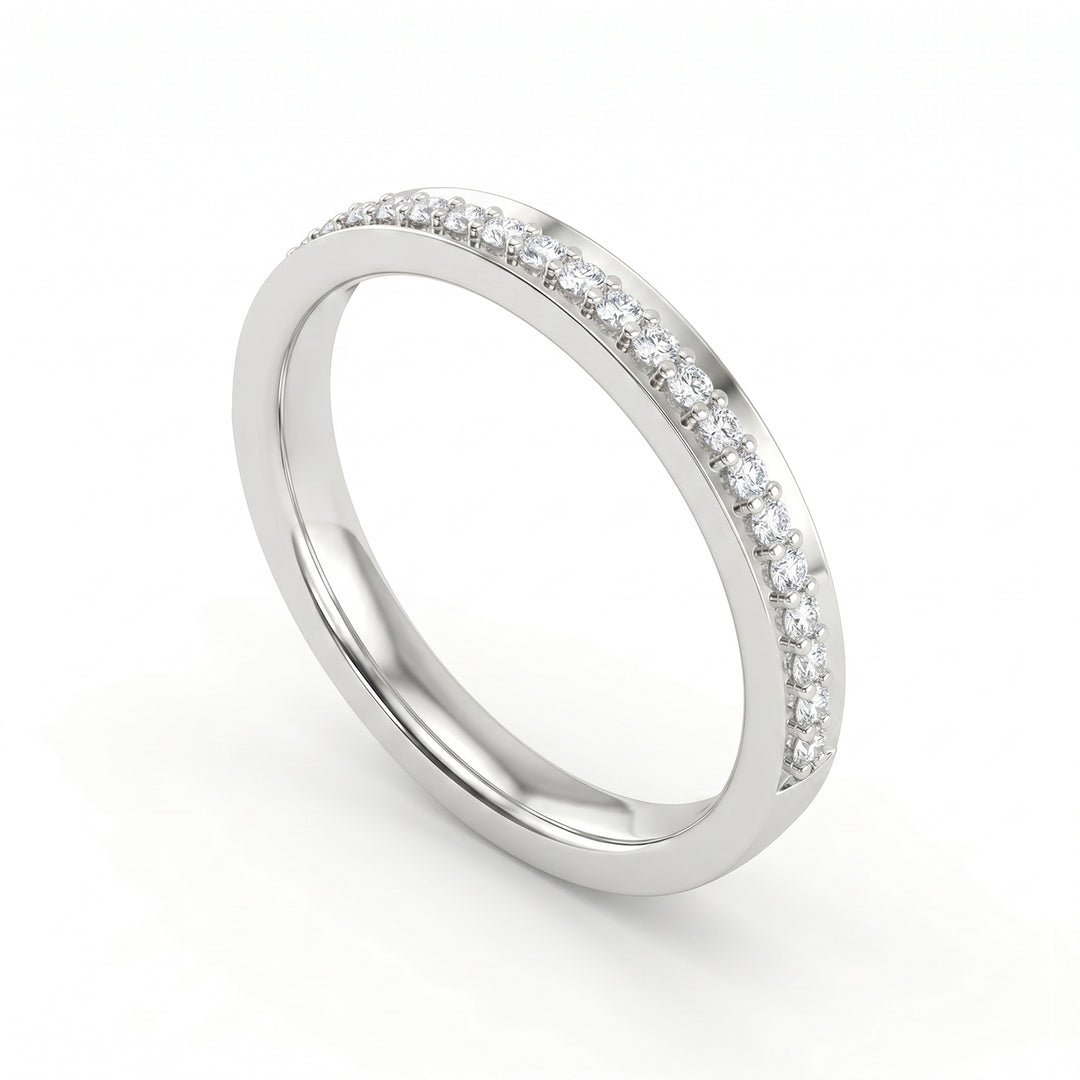 World Diamond Group, eine 18-Karat-Schmalband-Halbrundschiene mit Diamanten GAFEDEMG07DIO4-20