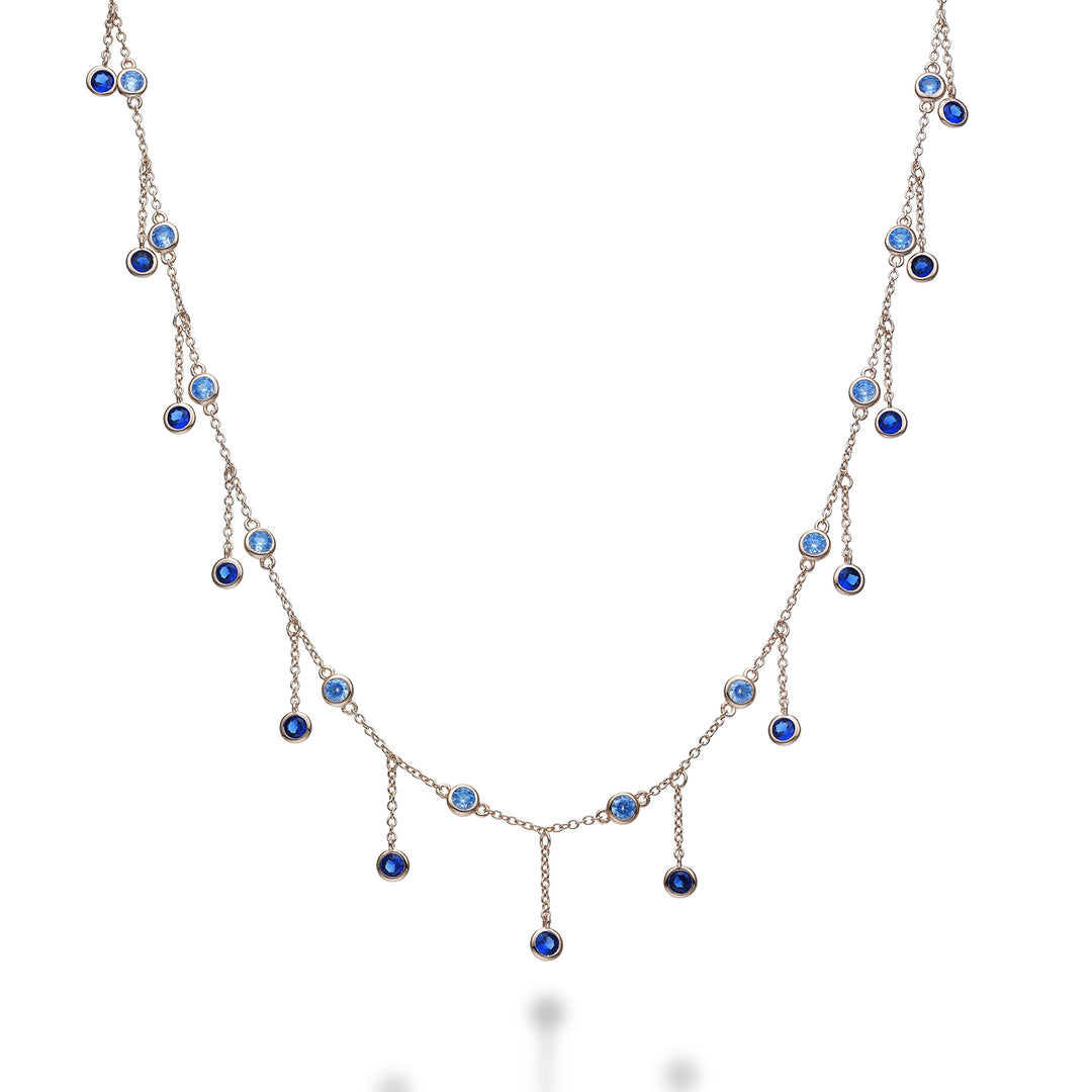 Mikiko cl ag925 gem swarovski hellblau und blau MD7568A3BLU0000