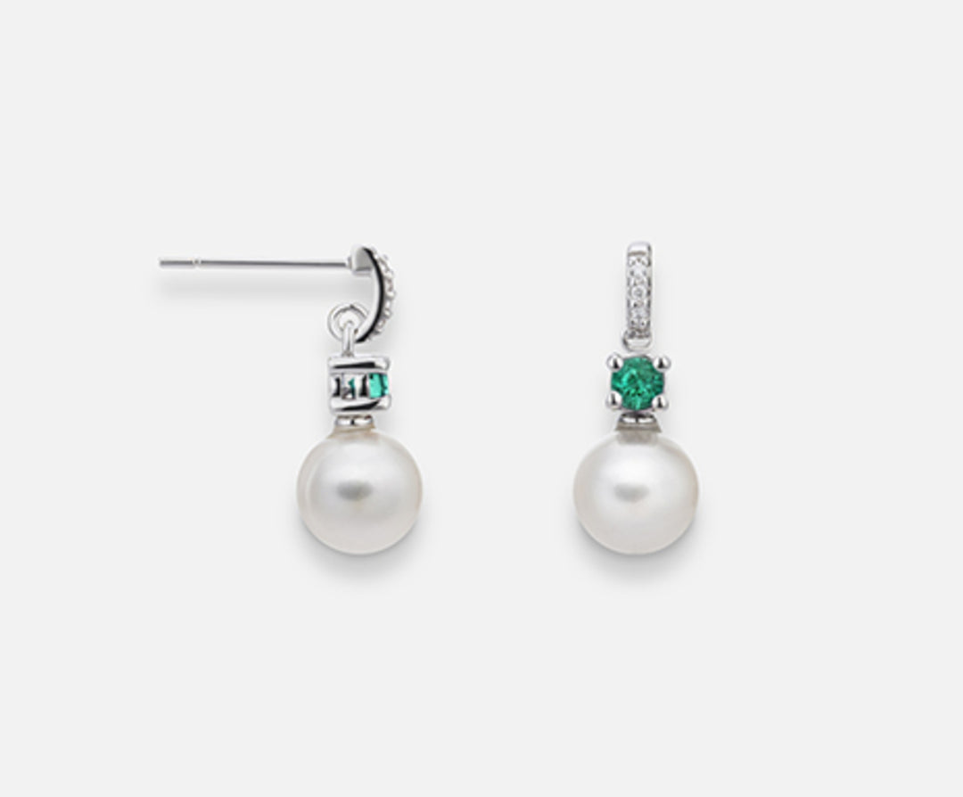Mikiko oder 18 Karat FW 6,5/7 runder Smaragd, mm2,75 ct.0,20 dia ct.0,02 MO1532O4FABI065