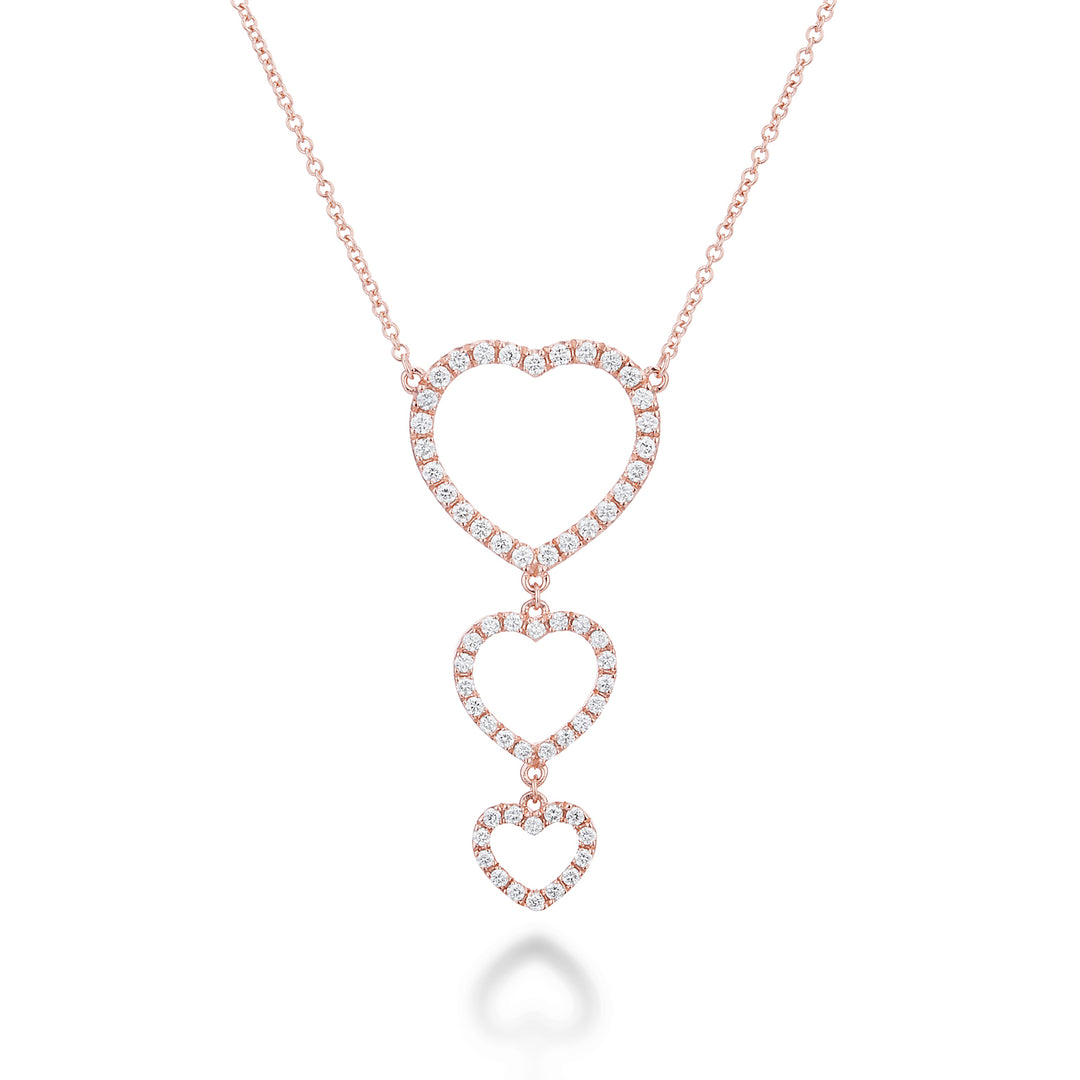 Golay Love Me Rundhalsausschnitt mit 3 vertikalen Herzen GFCU008DI-21354110029