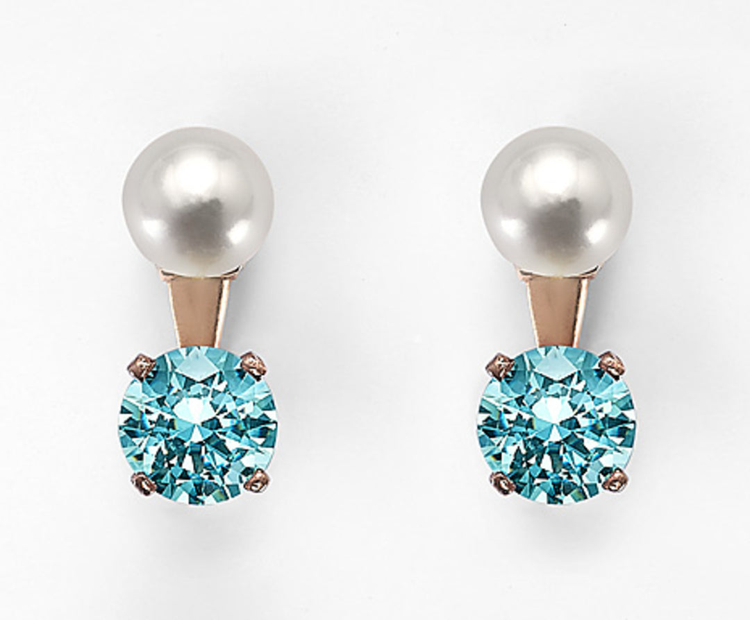 Nihama or ag925 fw 7,5/8 blue zircons 8mm NO7464A3LIGHT BLUE