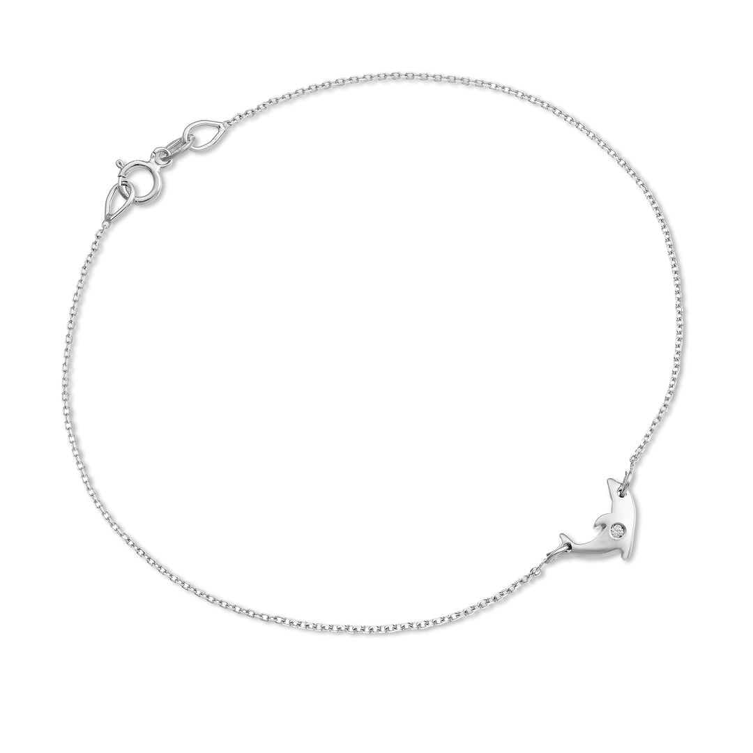 Mikiko br 18k dolfijn 0,01 ct witgoud MB5048O4BR001