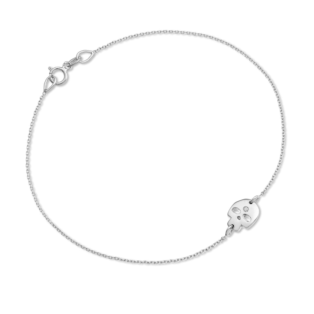 Mikiko br 18k schedel 0,01 ct witgoud MB5047O4BR001