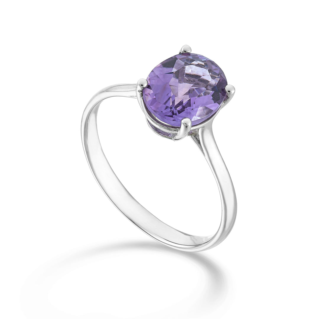 Nihama, ein 18 Karat ovaler Amethyst 9x7 ct.1,66 NA5173O4AMET