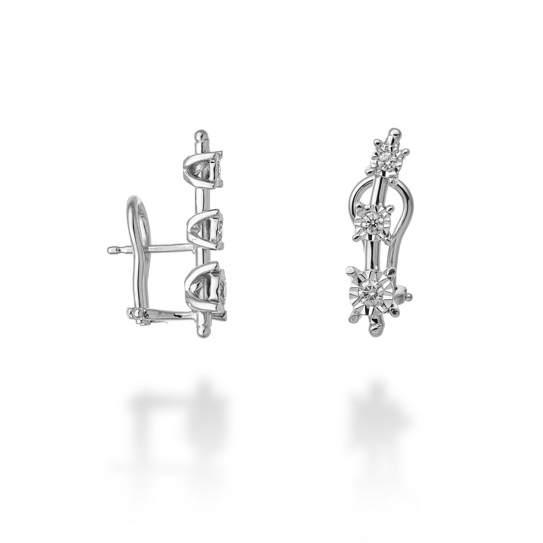 Nihama or 18k ct.0.32 clips 6 settings NO5144O4BR032