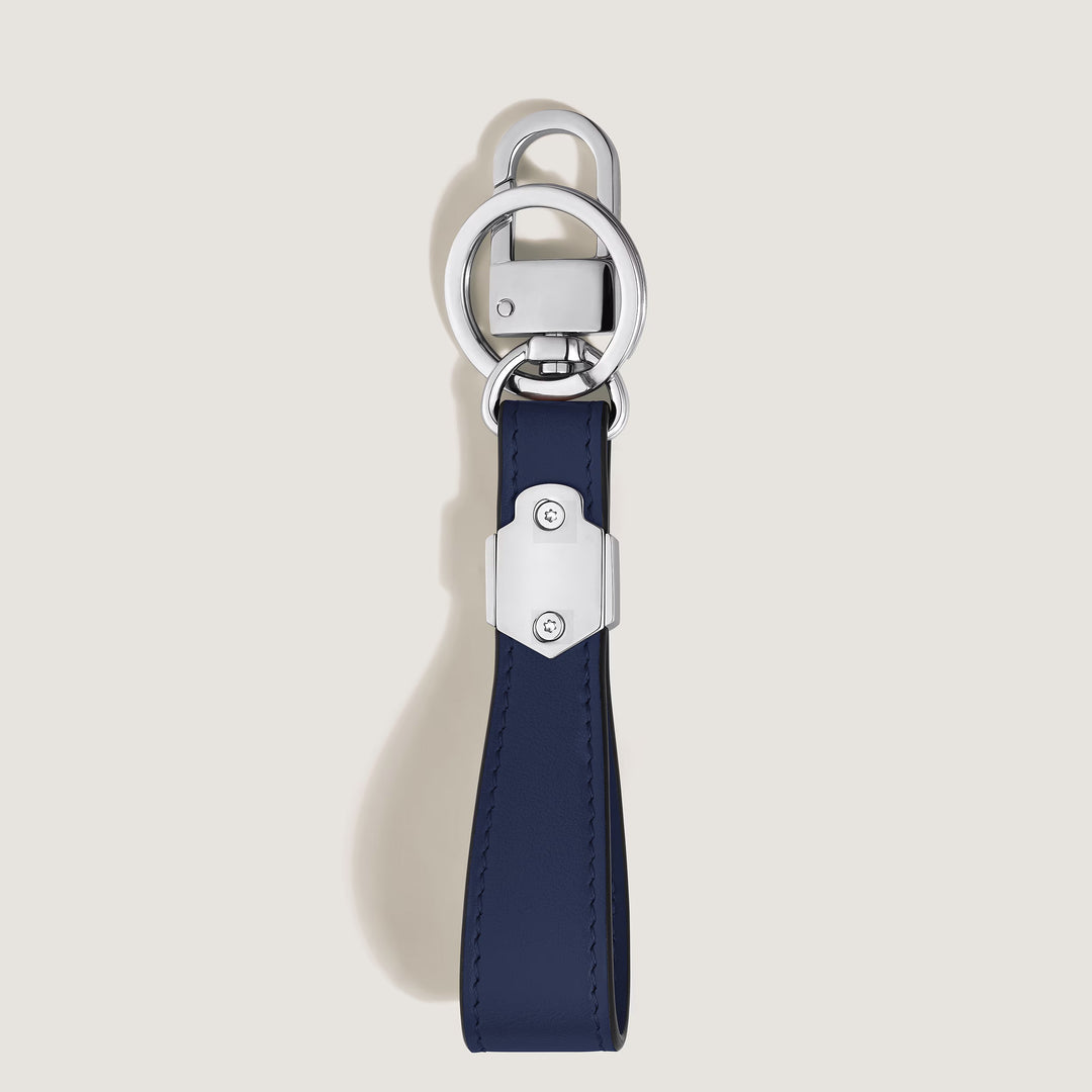 Montblanc Inkwell Schlüsselanhänger Leder Meisterstück tintenblau 221312