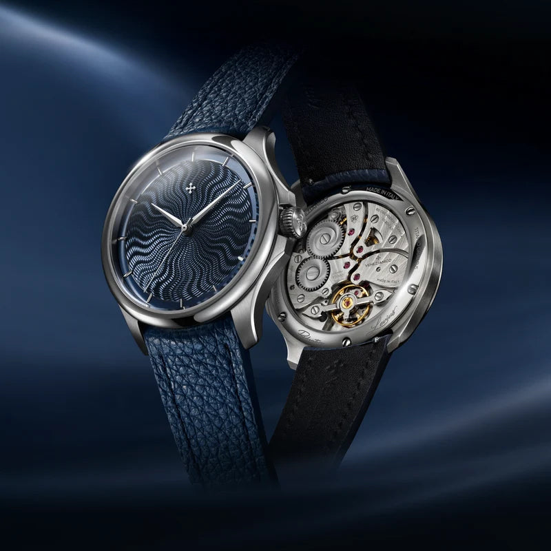 Venezianico Redentore Levius 38 mm blauw automatisch titanium 1521500