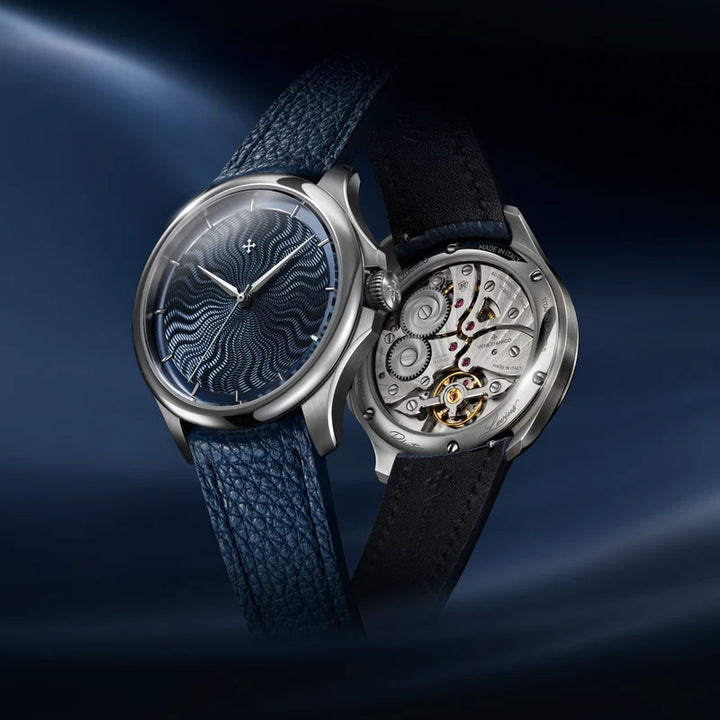 Venezianico Redentore Levius 38 mm blauw automatisch titanium 1521500
