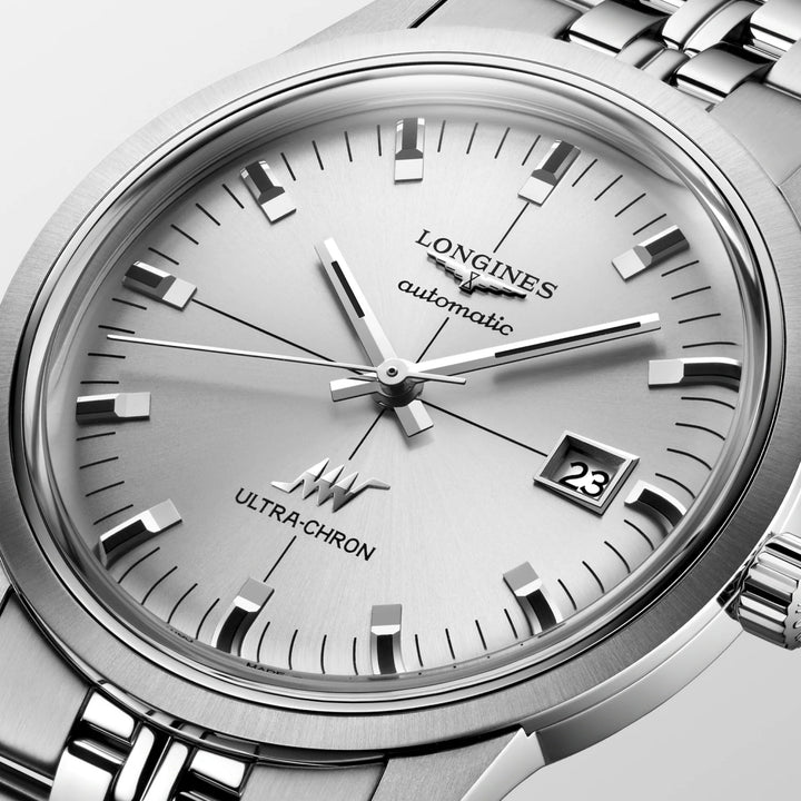 Longines watch Ultra-Chron Classic 37mm silver automatic steel L2.537.4.72.6