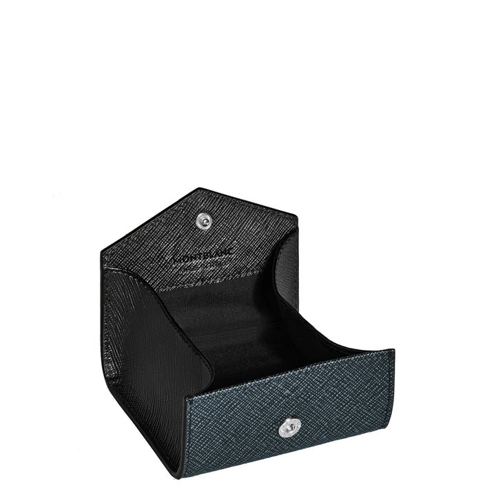 Montblanc Sartorial blaue Tweed-Geldbörse 220348