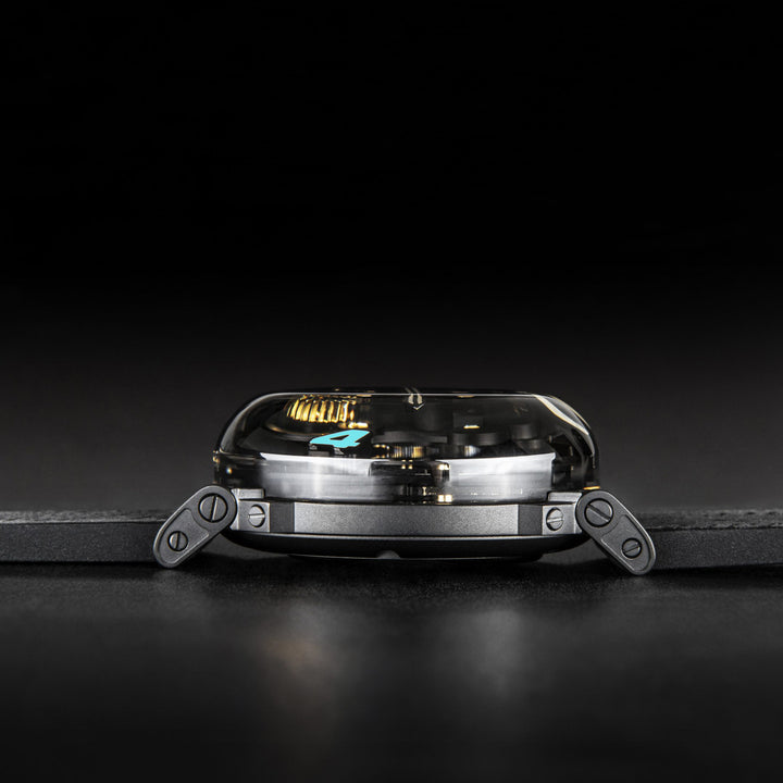 U-BOAT horloge U-65 SS TURQUOISE 44mm geskeletteerd kwartsstaal 3352
