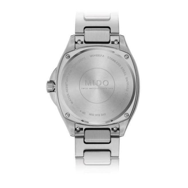 Mido Uhr Multifort TV 34x35mm Perlmutt Diamanten Automatik Stahl M049.307.11.106.00