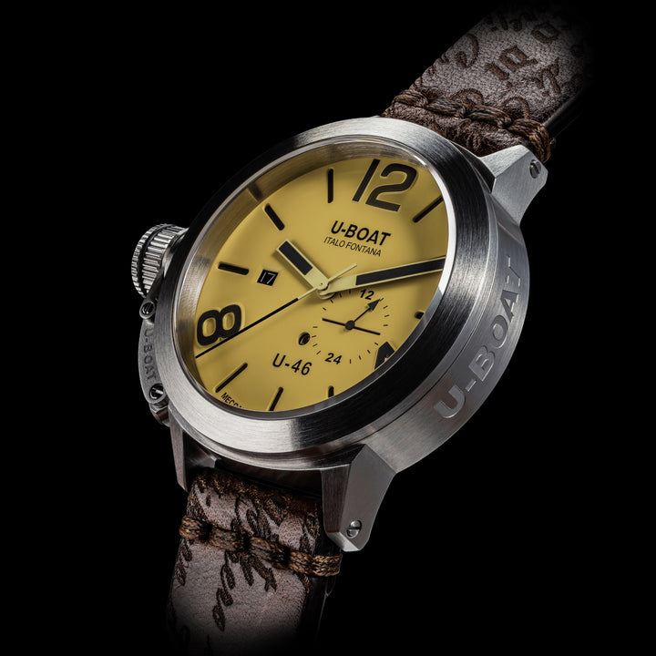 U-BOAT Classic watch U-46 46mm beige automatic steel 4647