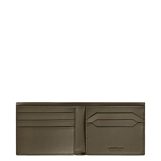 Montblanc 6-pocket wallet in Extreme leather khaki 221434