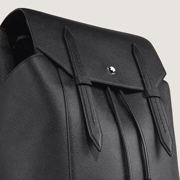Montblanc mittlerer Sartorial Lederrucksack schwarz 220421