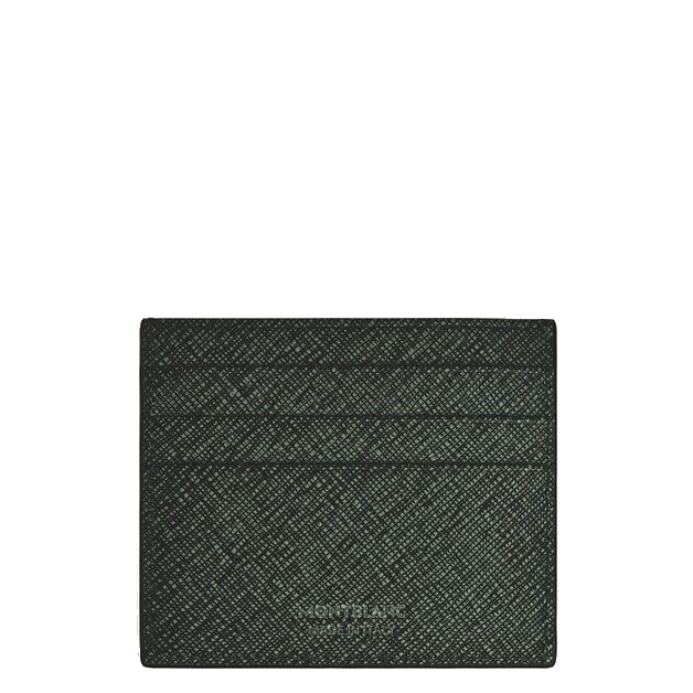 Montblanc kaarthouder 6 vakken kleermakerstweed kaki 220390