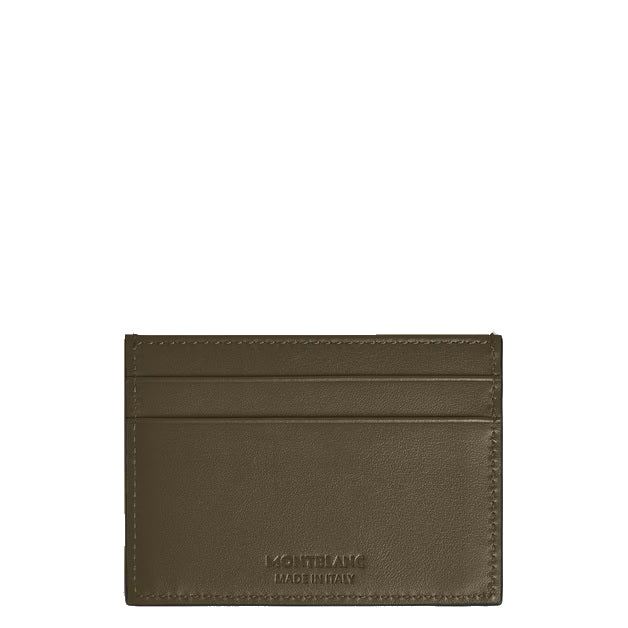 Montblanc 5-pocket kaarthouder in extreem kaki leer 221422