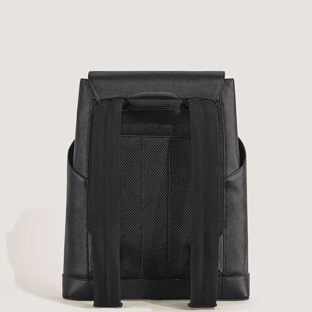 Montblanc mittlerer Sartorial Lederrucksack schwarz 220421