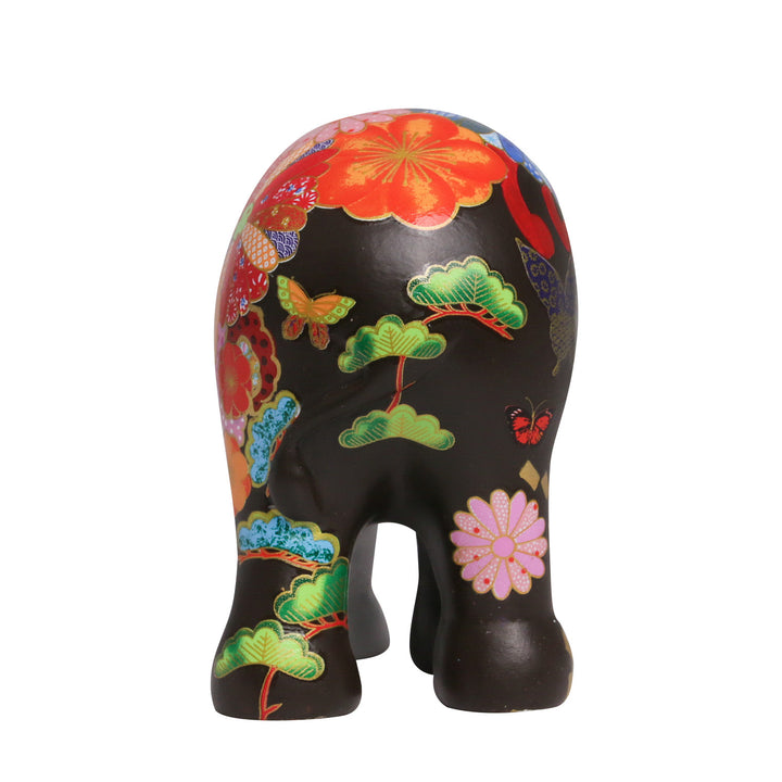Elefantenparade Elefant Happy Kiku 15 cm, limitierte Auflage von Chris Chun UK National Tour 2013 HAPPY KIKU 15