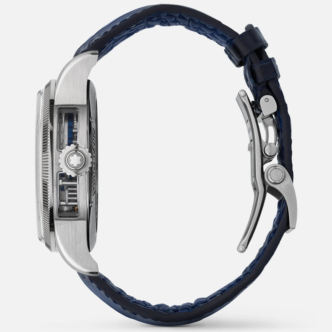 Montblanc horloge 1858 The Unveiled Minerva Chronograph Limited Edition - 100 stuks 43 mm skelet handmatig staal 133296