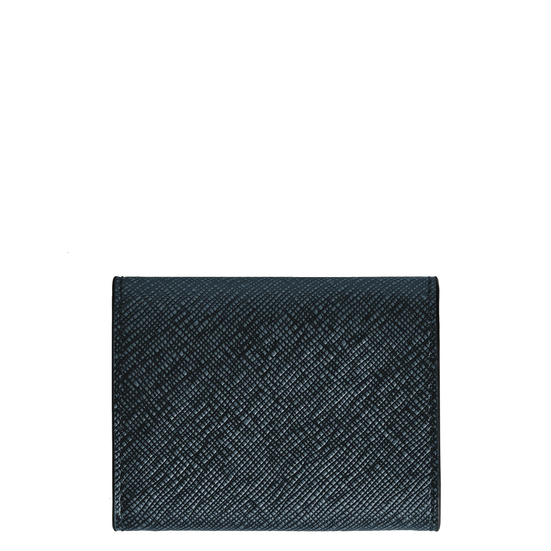 Montblanc Sartorial blaue Tweed-Geldbörse 220348