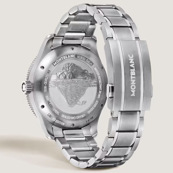 Montblanc watch Iced Sea Automatic Date 0 Oxygen Limited Edition 700 pieces 41mm beige automatic steel 137211