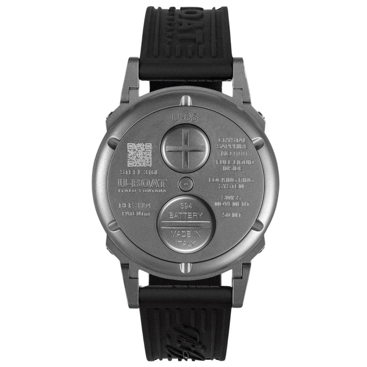 U-BOAT horloge U-65 SS WIT 44 mm geskeletteerd kwartsstaal 3354
