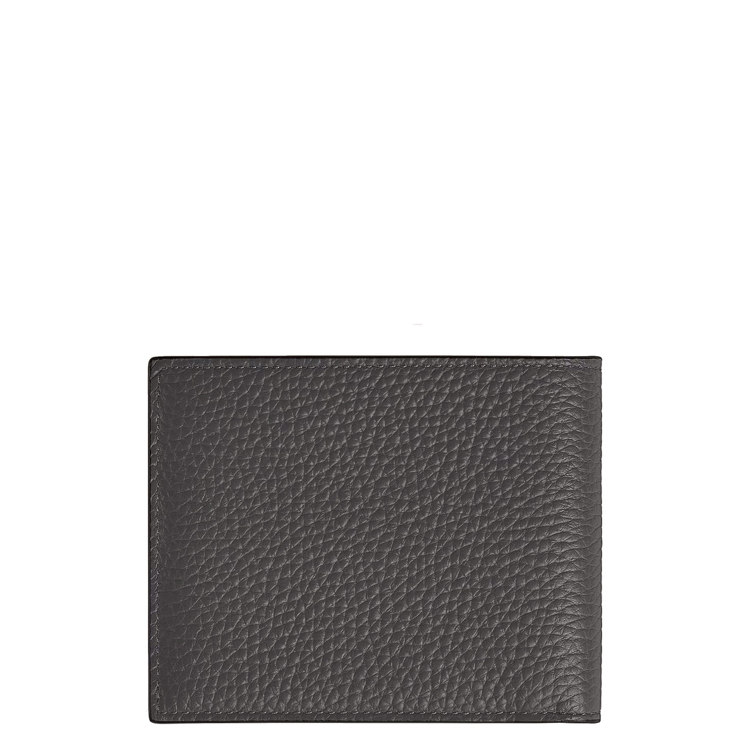 Montblanc 6 pocket wallet in grained leather forged iron 223013
