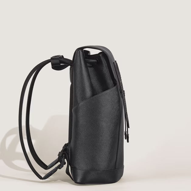 Montblanc mittlerer Sartorial Lederrucksack schwarz 220421