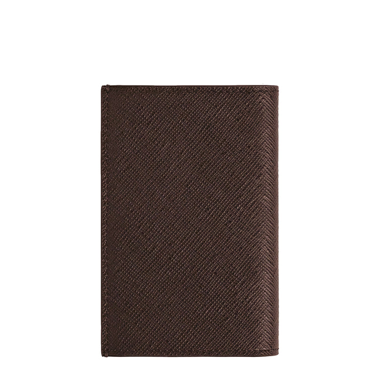 Montblanc card holder 2 pockets Sartorial leather ebony color 223043