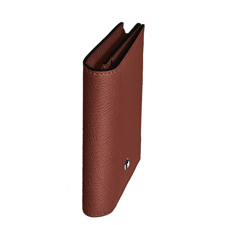 Montblanc kaarthouder 4 vakken Kleermakersleer rood eiken 223045