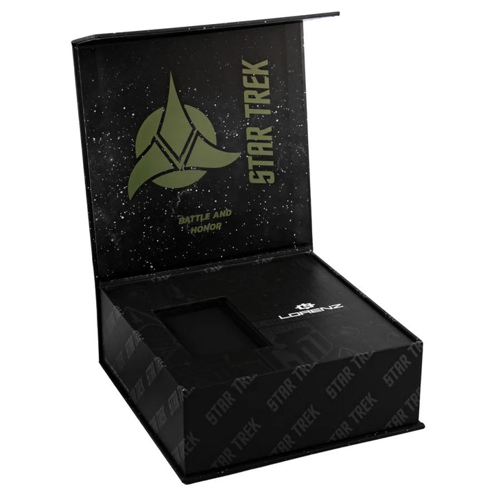 Lorenz STAR TREK Klingon horloge 40x36 mm groen kwartsstaal groene PVD-afwerking 030287KL