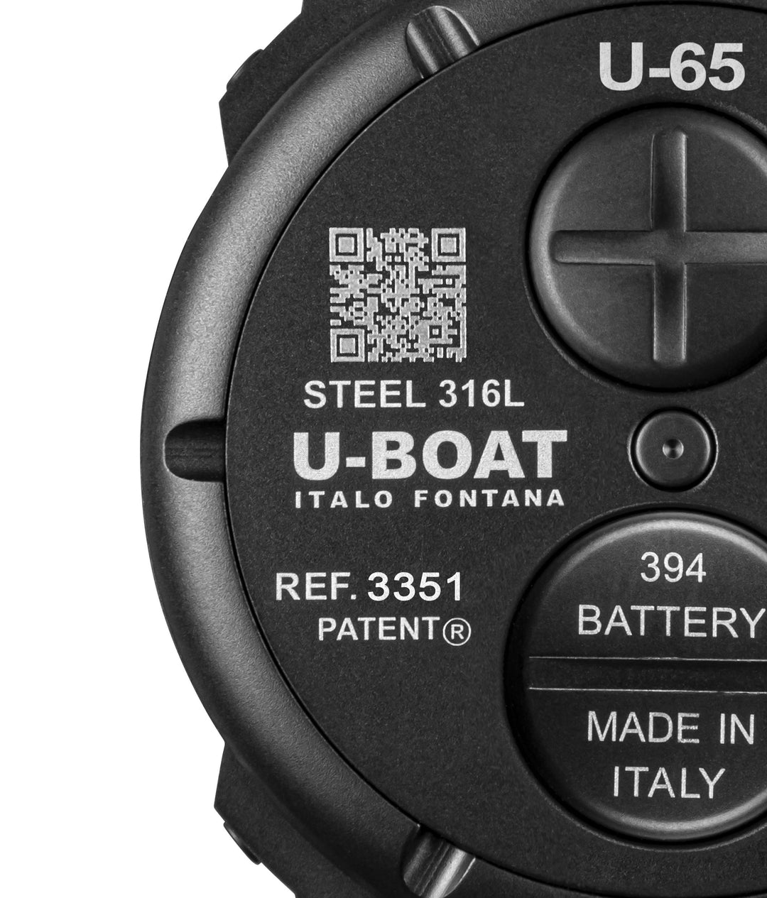 U-BOAT-Uhr U-65 Green 44 mm grüner Quarzstahl mit schwarzem PVD-Finish 3351