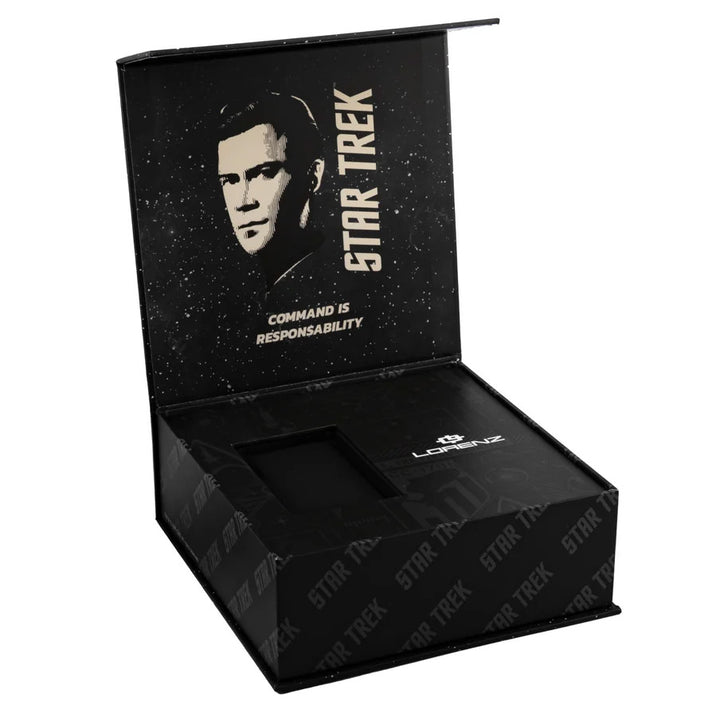 Lorenz STAR TREK Command Uhr 40x36 mm grüner Quarzstahl, goldfarbenes PVD-Finish 030287KK
