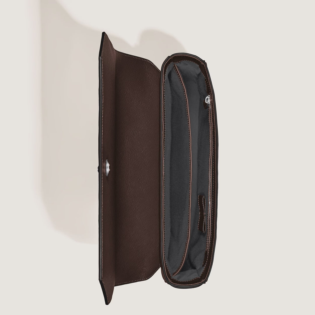 Montblanc Sartorial Ebony color leather messenger bag 222931