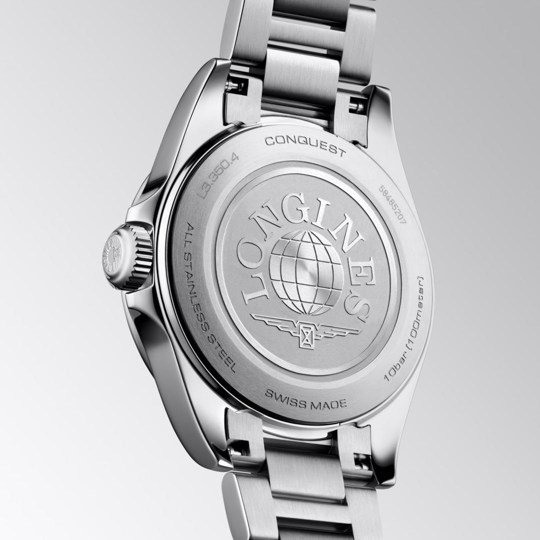 Longines Conquest Uhr 30 mm mintblauer Quarzstahl L3.350.4.92.6