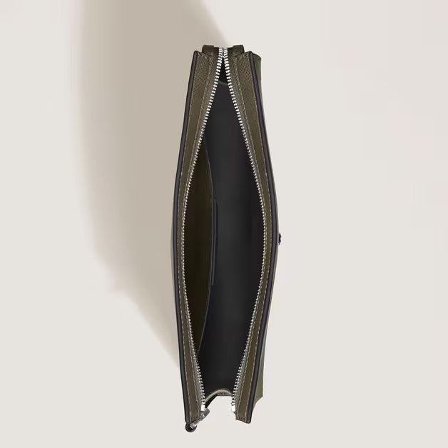 Montblanc Sartorial Kaki leren clutch 221566