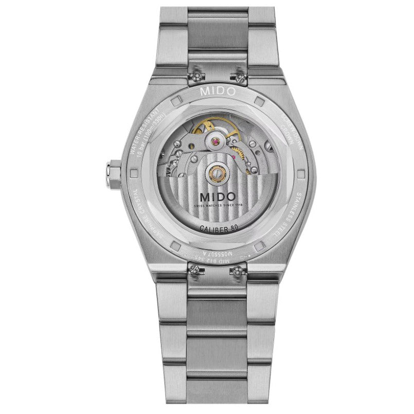 Mido horloge Multifort 8 One Crown turkoois 40mm automatisch staal M055.507.11.041.00