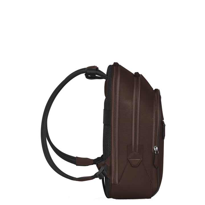 Montblanc medium rugzak 3 compartimenten Kleermakersleer Ebony kleur 222929