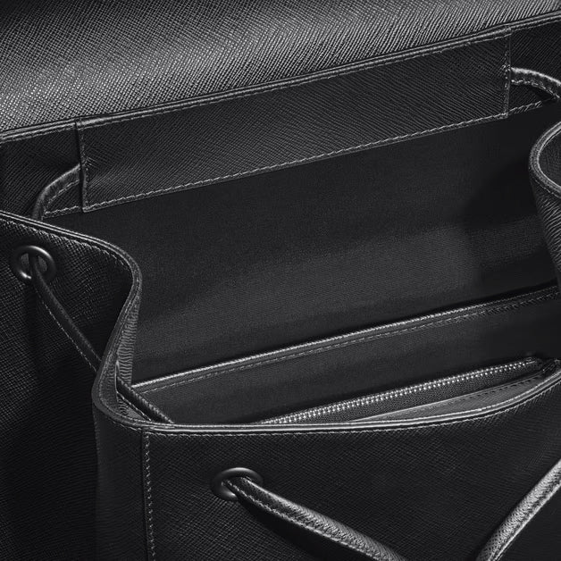 Montblanc mittlerer Sartorial Lederrucksack schwarz 220421